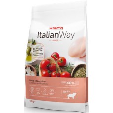 Giuntini Italian Way τροφή κουταβιών με κοτόπουλο & γαλοπούλα gluten free 3kg