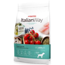 Giuntini Italian Way adult medium πέστροφα & μύρτιλα hypoallergenic 3kg