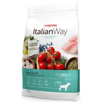 Giuntini Italian Way adult medium πέστροφα & μύρτιλα hypoallergenic 3kg