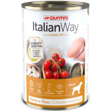 Italian way dog κονσέρβα classic fit κοτόπουλο & ρύζι 400gr