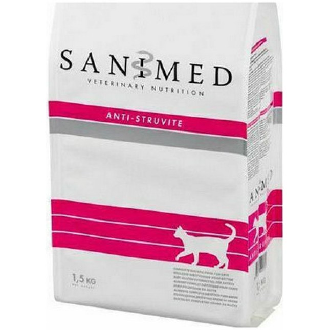 Sanimed Anti-struvite diaet τροφή για ενήλικες γάτες  1,5 kg