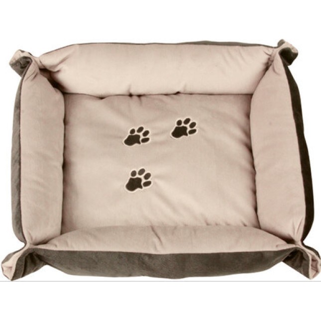 Pawise Κρεβατάκι Pet Bed with Paws 64.5x56.5x7.5cm Καφέ Μπέζ