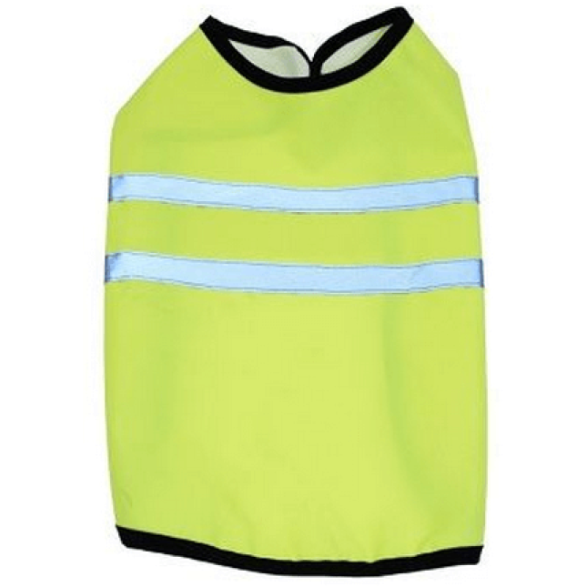 Happypet petgear hi vis κίτρινο αδιάβροχο με αντανακλαστικό για σκύλους 20cm/8