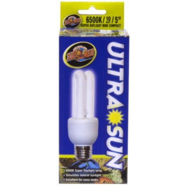 Zoo Med λάμπα φωτός UltraSun 6500K Mini Daylight Compact Fluorescent εξαιρετικό για δεξαμενές Nano