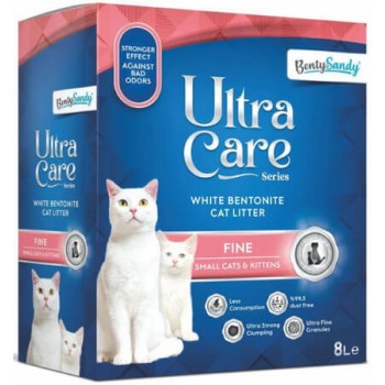 Bentysandy άμμος γάτας ultra care 8lt με ψιλούς κόκκους