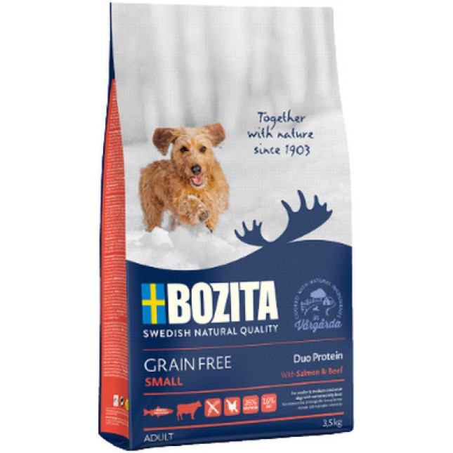 Bozita τροφή για ενήλικους σκύλους grain free με σολομό & βοδινό