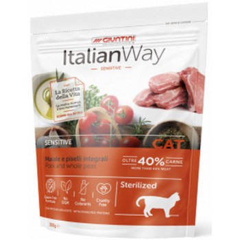 Giuntini Italian way cat χοιρινό & αρακά sterilized-sensitive 300gr