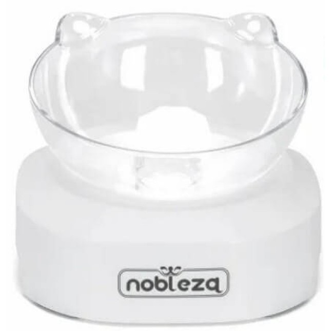 Nobleza διαφανές μονό ανακλινόμενο μπολ 275-380 ml, το οποίο διευκολύνει την διαδικασία της τροφής