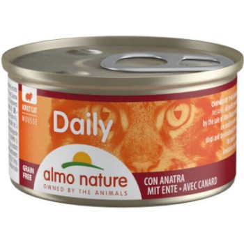 Almo Nature DAILY τροφή γάτας σε MOUSSE Menu με πάπια,  85g