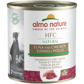 Almo Nature HFC NATURAL τροφή για όλους τους σκύλους με τόνο & κοτόπουλο χωρίς γλουτένη 290g