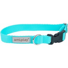 Amiplay-περιλαίμιο σκύλου SAMBA τιρκουάζ Small 20-35 x 1,5cm