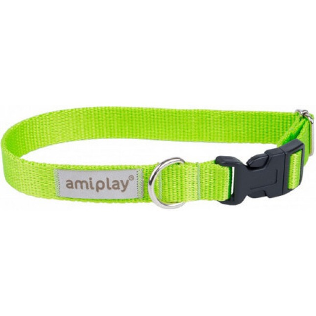 Amiplay-περιλαίμιο σκύλου SAMBA πράσινο XSmall 18-30 x 1cm