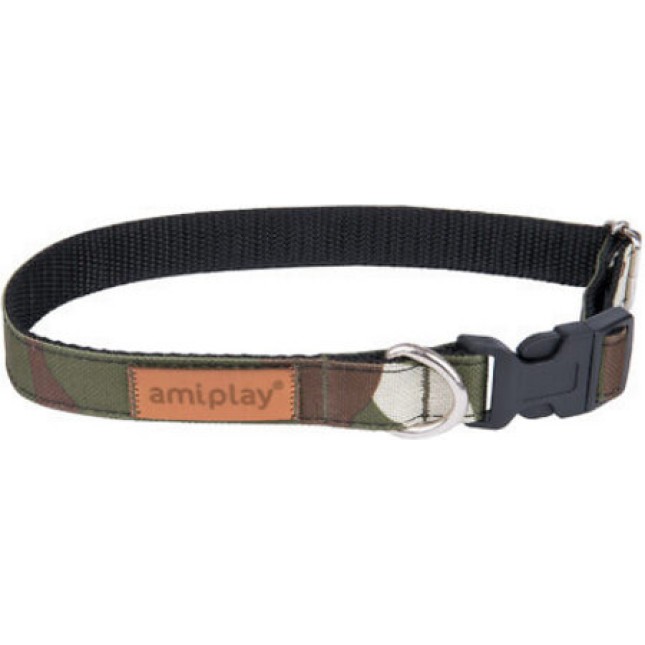 Amiplay- Περιλαίμιο σκύλου ADVENTURE Camo Medium 25-40 x 1,5cm