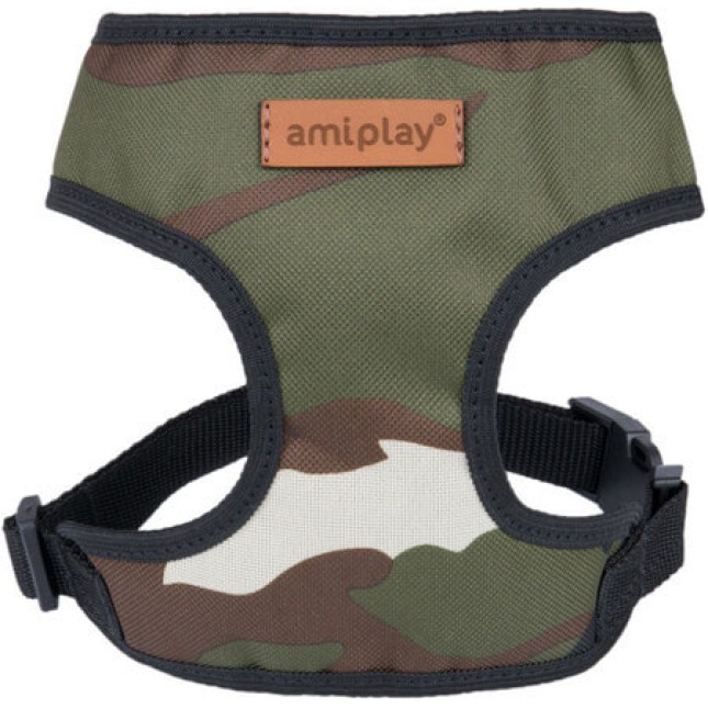 Amiplay-Ενιαίο Επιστήθιο/σαμαράκι σκύλου ADVENTURE Camo Small max 28 x 33-48cm