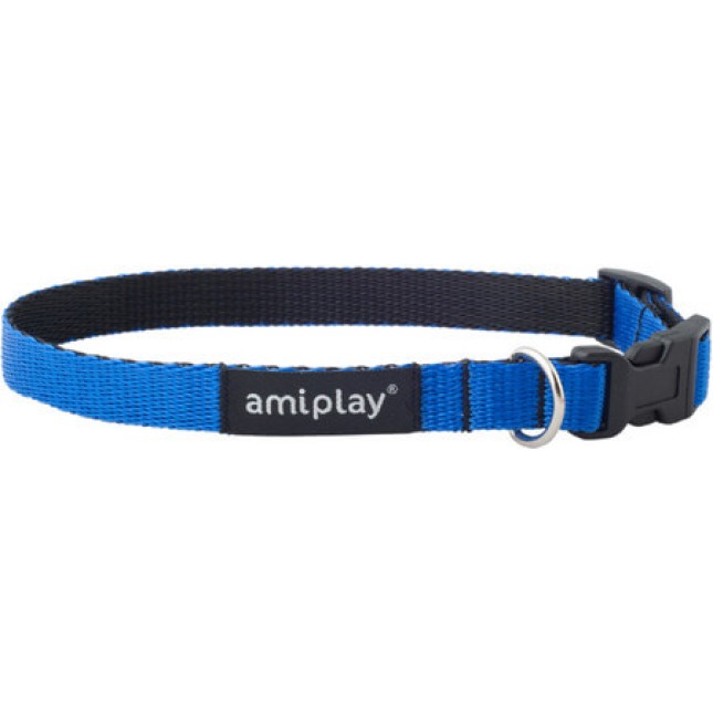 Amiplay-περιλαίμιο σκύλου TWIST μπλε  Small 20-35 x 1cm