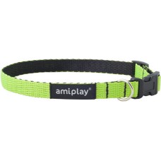 Amiplay-περιλαίμιο σκύλου TWIST πράσινο  Small 20-35 x 1cm