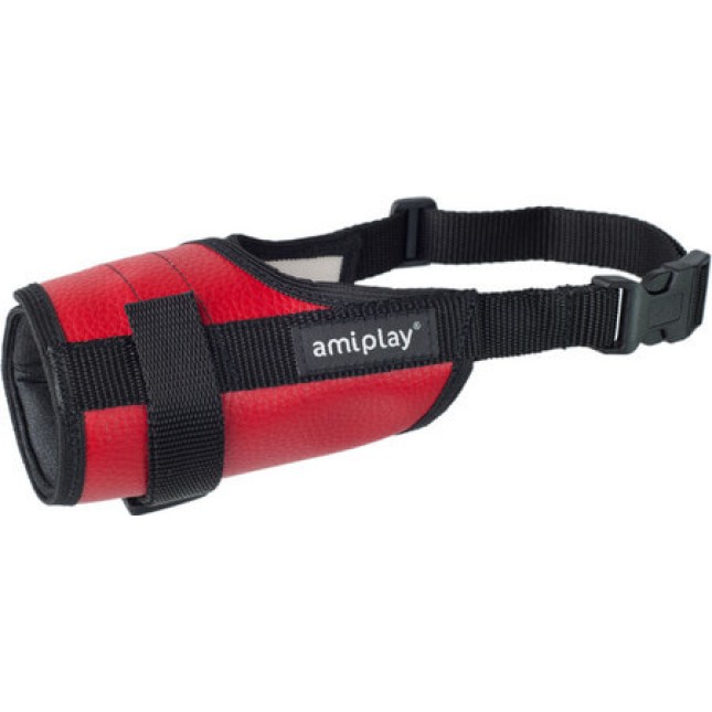 Amiplay-Φίμωτρο κόκκινο Large 19-22 x 28-45 cm