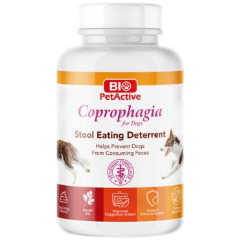 Bio Pet Active συμπλήρωμα διατροφής για την αποφυγή κατάποσης κοπράνων 60tabs 90gr