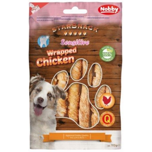 Nobby SNACK BBQ με κοτόπουλο χωρίς σιτηρά 12,5cm 113g