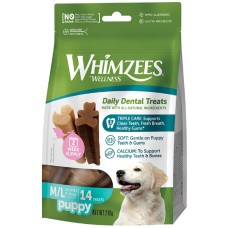 Whimzees Puppy για την οδοντική υγεία του κουταβιού σας 14τμχ 210g