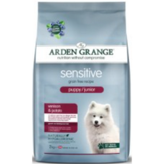 Arden Grange τροφή για κουτάβια sensitive με ελάφι 12kg