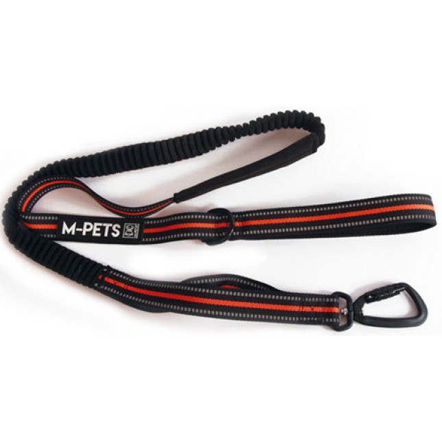 M-pets HIKING Οδηγός πεζοπορίας για τζόκινγκ μαύρο-πορτοκαλί  140-200x2.5cm