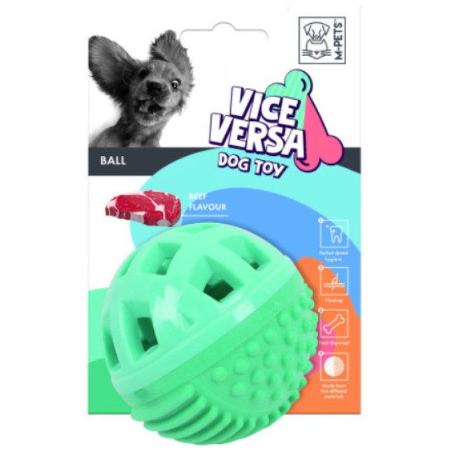 M-pets Vice Versa μπάλα με  άρωμα βοείου κρέατος Φ8.38 cm