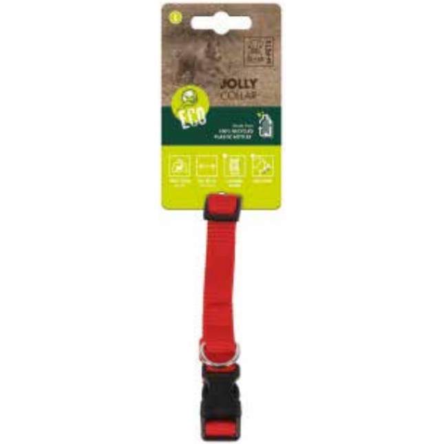 M-pets JOLLY ECO Κόκκινο περιλαίμιο L 1,9 cm x 30 - 50cm