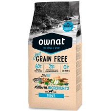 Ownat grain free τροφή just adult dog με Πέστροφα 3kg