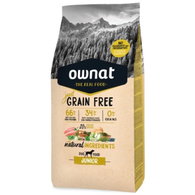 Ownat grain free just dog για νεαρούς σκύλους 3Kg