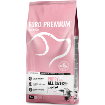 EuroPremium για κουτάβι με αρνί & ρύζι 12kg