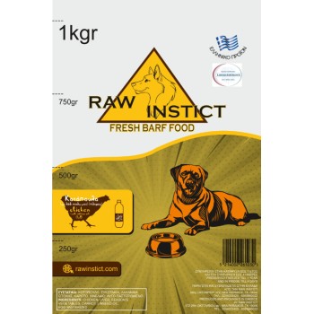 Raw instict με κοτόπουλο και λάδι σολομού 1Kg