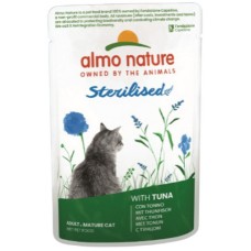 Almo Nature STERILIZED ολιστική τροφή για στειρωμένες γάτες με τόνο 70g