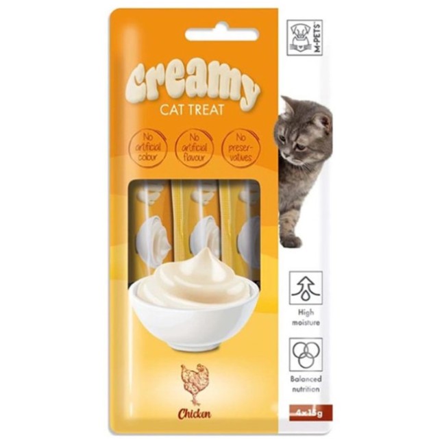 M-pets Κρεμώδης σνακ γάτας με κοτόπουλο 60g