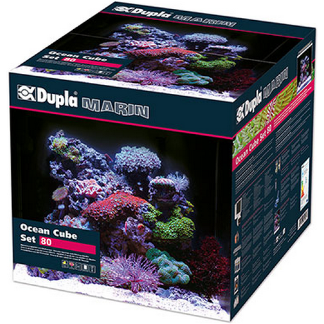 Dupla Ocean Cube 80 Set ενυδρείο από γυαλί από πυριτόλιθο διαστάσεων 45x45x40 cm