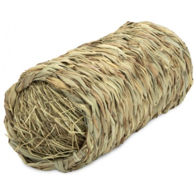 JR farm grass tunnel σπιτάκι & συμπληρωματική τροφή με άχυρο medium 14x31cm 450gr