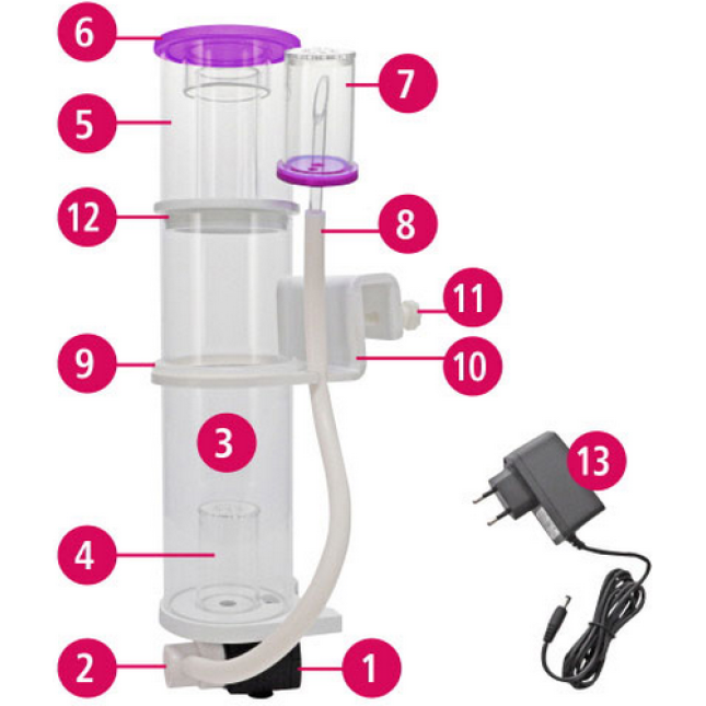 Dupla Cube Skimmer είναι σημαντικές τεχνικές συσκευές σε ένα ενυδρείο θαλάσσιου νερού