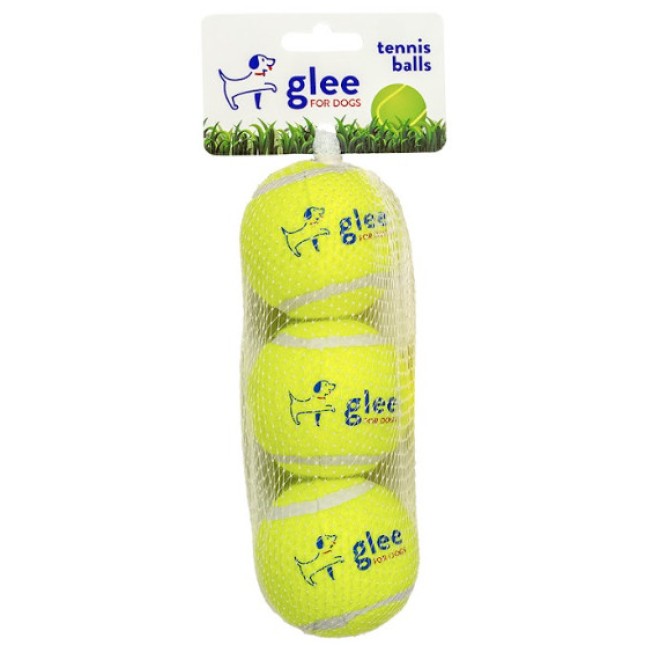 Glee Παιχνίδι Σκύλου Tennis Balls Κίτρινο 6cm 3τμχ