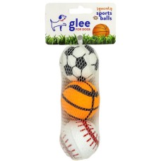 Glee Παιχνίδι Σκύλου Squeaky Sports Balls 5cm 3τμχ