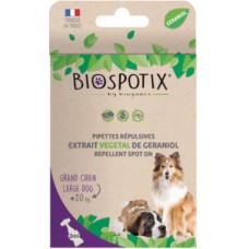 Biogance Biospotix αμπούλες για σκύλους XL με Γερανιόλη μη τοξικό φυτικό αντιπαρασιτικό