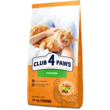 Kormotech Club 4 Paws τροφή για ενήλικες γάτες με κοτόπουλο 14kg