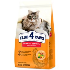 Kormotech Club 4 Paws τροφή κατά των τριχόμπαλων για γάτες με κοτόπουλο 2kg