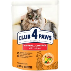 Kormotech Club 4 Paws Πλήρης ξηρή τροφή κατά των τριχόμπαλων για γάτες με κοτόπουλο