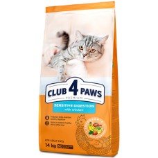 Kormotech Club 4 Paws τροφή για ευαίσθητες γάτες με κοτόπουλο 14kg